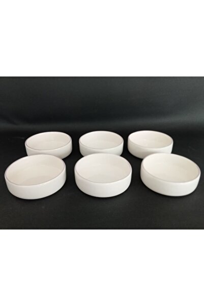 Zümrüdüanka Seramik Renkli 6'Lı Seramik El Yapımı Reçellik-Çerezlik Kase