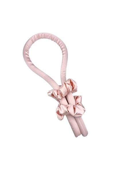 OEM Kit pentru ondularea părului cu 2 elastice de mătase, roz