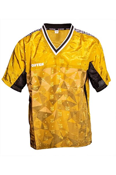 Top Ten V-neck T-shirt, "Prism", Top Ten, Yellow, S