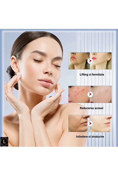 L CR.LUMI.AND.GABI ALĂTURI DE TINE 7 in 1 Facial Massager: Cleansing, Lifting, Anti-Acne, Whitening, Eye Care - EMS Technology,