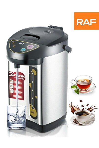 Denx RAF Electric Hot Water Boiler and Heater, 6.8L Stainless Steel Water Dispenser, 800W
