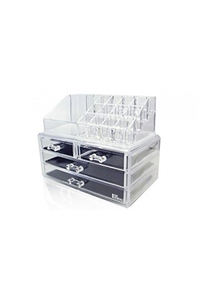 ISHOP Οργανωτής καλλυντικών με 4 συρτάρια, διαφανής