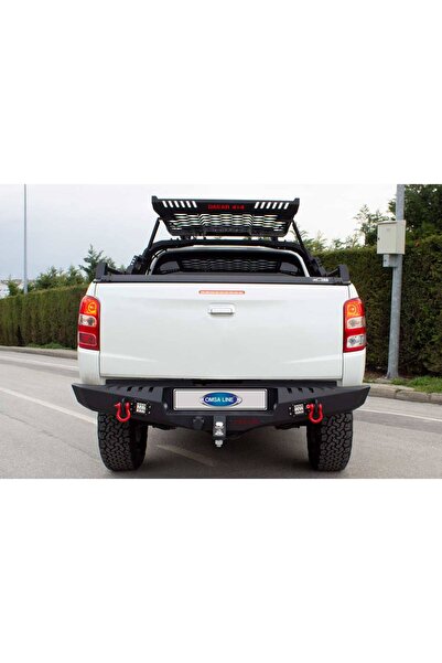 Omsa Mitsubishi L200 Dakar Çelik Arka Tampon Ledli Sensörlü-Sensörsüz 2015-20...