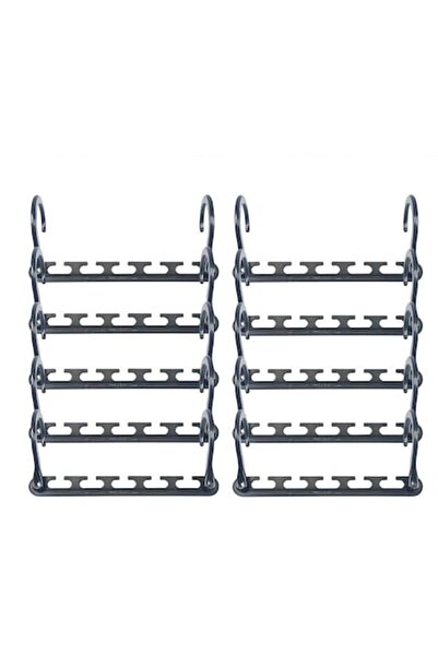OEM Set 10 organizatoare pentru umerașe, negru