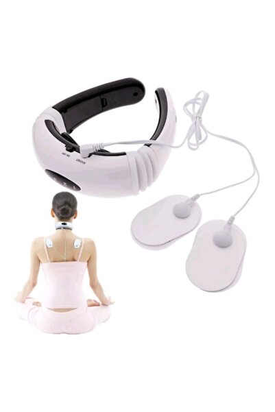 Furnizor Online Aparat electric de masaj cervical, alb, masaj pentru gât și u...
