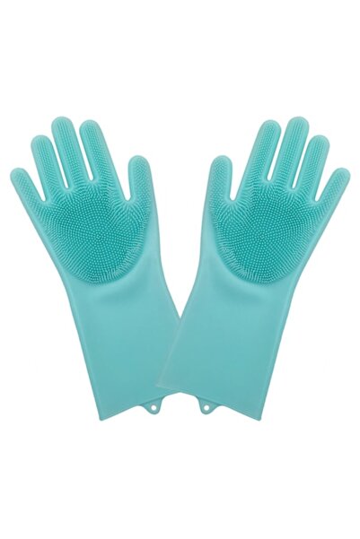 Gonga Universal Rubber Gloves, Green,