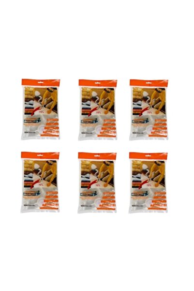 Tiessa Σετ 6 σακούλες αποθήκευσης κενού αέρος, Tiessa®, διαφανείς, 60 x 80 cm