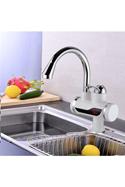 Palmonix Ηλεκτρική βρύση για θέρμανση νερού με οθόνη LCD θερμοκρασίας, ισχύς ...