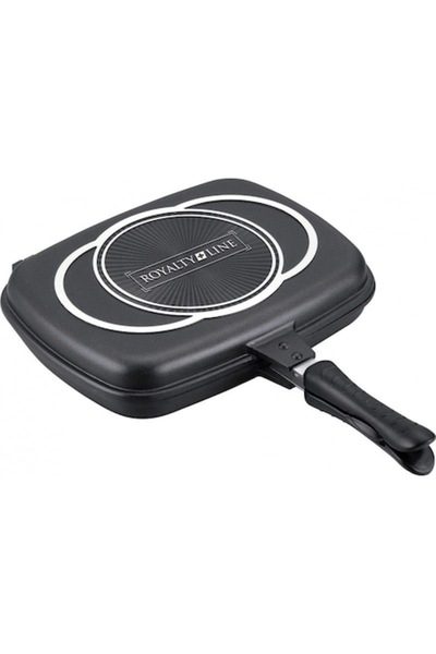 Royalty Line Pachet promoțional: Tigaie dublă, - 34CM neagră + Tocător dreptu...