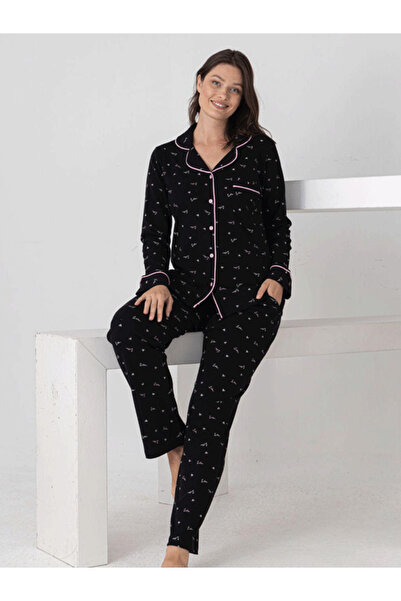 LİNOTTİ SET PIJAMĂ MODEL CĂMĂȘI DE BUMBAC 100% BUMBAC