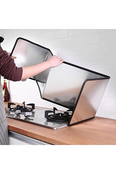 OEM Protective Plate Against Splashes for Stove, Aluminum, Silver, 135x30 cm