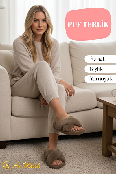 AYMELEK Γυναικείες παντόφλες εσωτερικού χώρου βελούδινες με μαλακή σόλα, αντιολισθητικές, χειμερινές παντόφλες