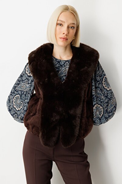 ON Vestă de pluș în relief