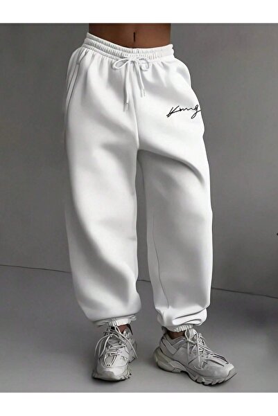 Flaubert Women's Printed Sweatpants – 3-Thread Quality Fabric with Elastic Wa...