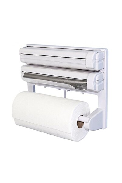 MİD Dozator triplu de bucătărie pentru role de hârtie, folie de aluminiu și f...