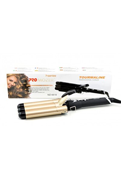 ASHOP Ceramic Triple-Barrel Curling Iron 25mm, Ionic Technology