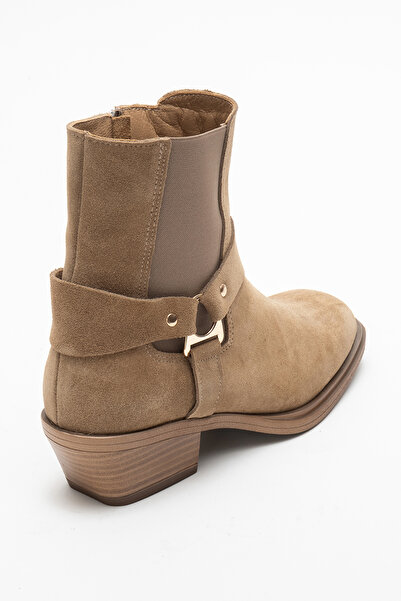 Dericlub Women's Short Heel Western Boots Real Leather Rg 3523