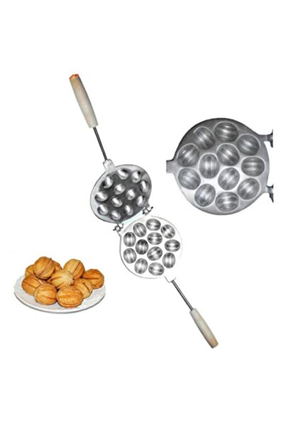 OEM Formă de copt pentru fursecuri în formă de nucă, 12 jumătăți, aluminiu