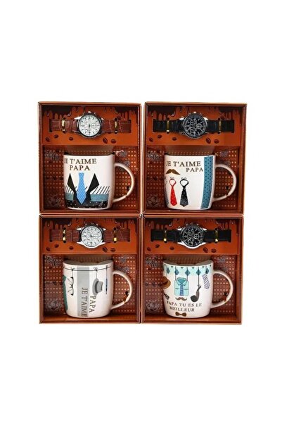 JML Cana pentru Barbati, Diverse Mesaje, 14 cm, Ceas Curea din Piele