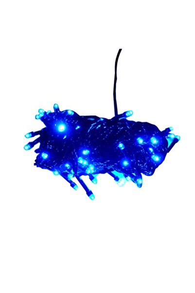 OEM Instalație de Crăciun, 15 metri, 200 de lumini LED, albastră, pentru interior/exterior