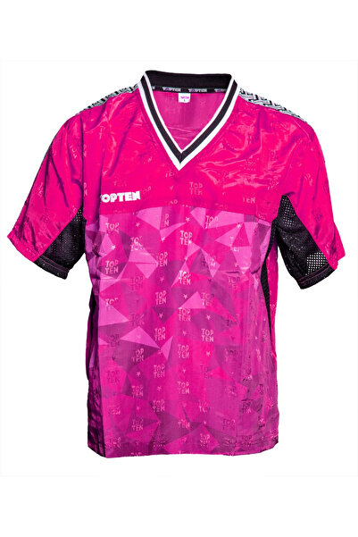 Top Ten V-neck T-shirt, "Prism", Top Ten, Pink, L