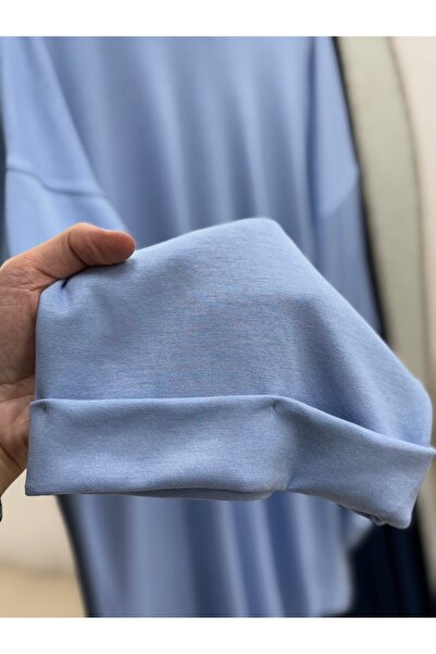 BENAHOLL Ariyla με ραφές στο μπροστινό μέρος και στα άκρα των μανικιών, άνοιγμα κορδόνια στα πλαϊνά Sweat-ZN5988 Μπλε