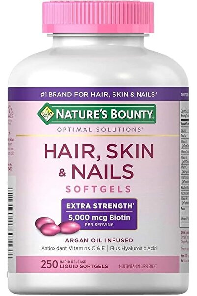 Nature's Bounty ناتشرز باونتي للشعر والبشرة والأظافر - 250 كبسولة