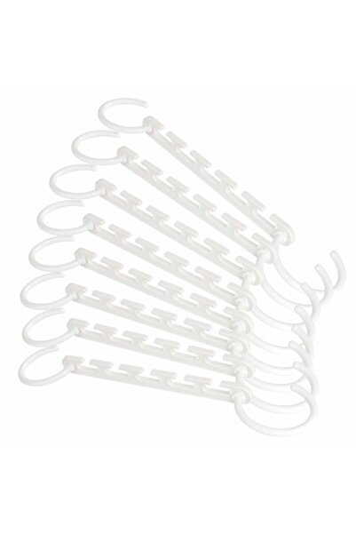 WISEMAN Set de 10 suporturi organizatoare pentru umerașe, negre