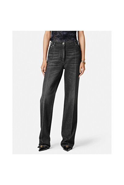 Versace WOMEN'S STONE WASH BOYFRIEND JEANS