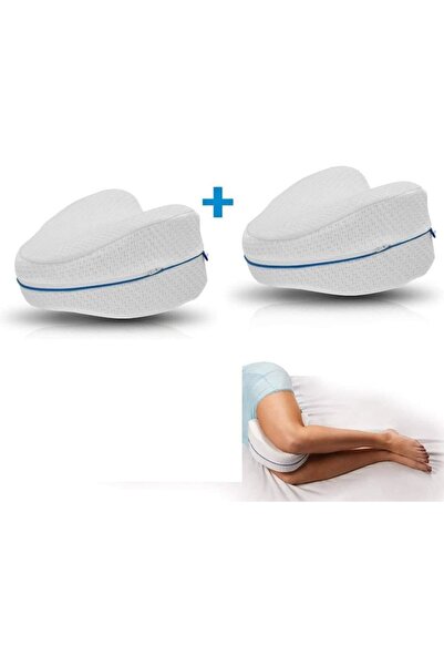 OEM Set 2 ergonomic pillows for knees and legs, Memory foam, 25 x 25 x 15 cm, White