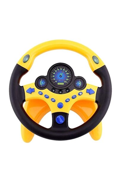 Dms Διαδραστικό παιχνίδι-τιμόνι με βάση και βεντούζες, ήχους και φώτα, κίτριν...