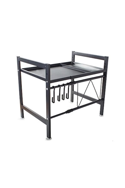 OEM Suport pentru cuptor cu microunde, raft reglabil, negru, oțel inoxidabil,...