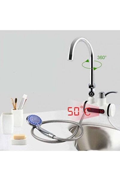 Doimag Top Online Baterie electrică cu duș și afișaj digital, montată pe chiuvetă, încălzire instantanee