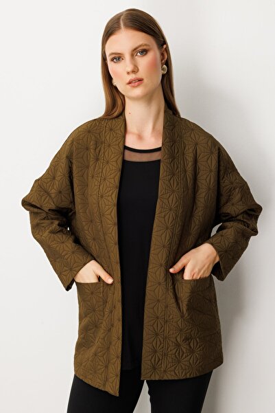 ON Önü Açık Desenli Ceket