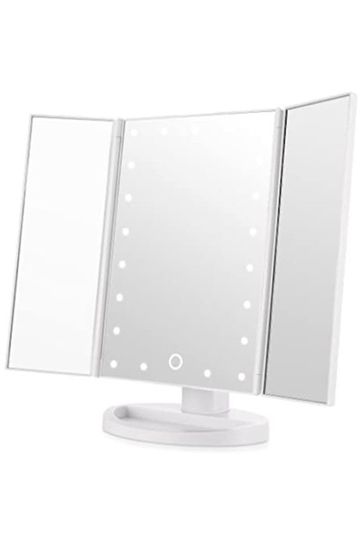 REWE Cosmetic Mirror TeleWelt, 28.5 x 33.5 x 12 cm, 22 LEDs