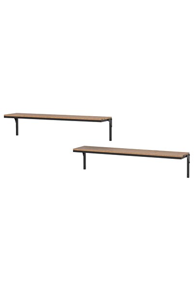 hobiurun Wall Shelf Combination, Black, 101X20 cm