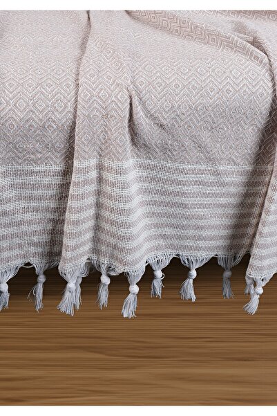 OSIO Dexter Ponponlu Koltuk Örtüsü 180 x 220 Pamuklu