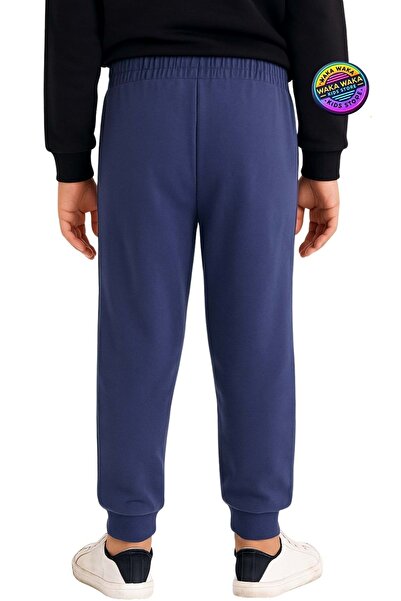 ww waka waka kids store Unisex Children's Basic Colored Sweatpants Cotton Comfortable Cut Jogger Model