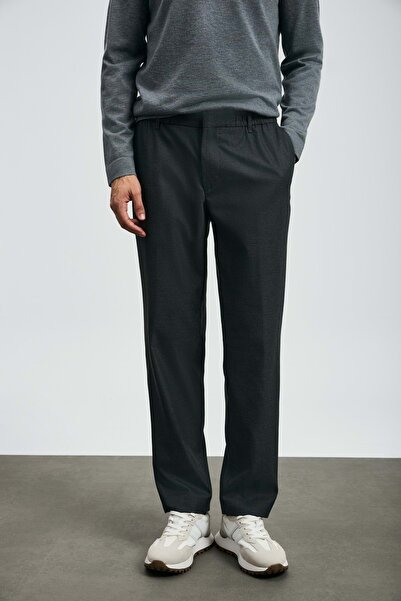 Lufian 112190334 Amber Smart Ανδρικό παντελόνι Chino εφαρμοστό Ανδρικό παντελόνι ΓΚΡΙ