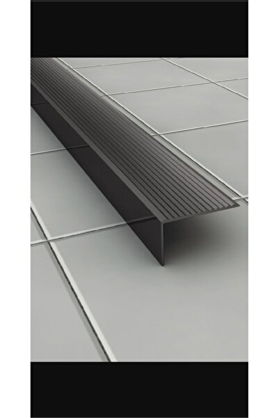 Emek Yapı L Model Metal Merdiven Basamak Profili Çıtası Köşebent Bitim Profil Siyah 4cm*2cm*2.7m