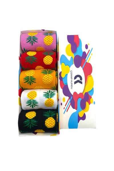 H&N مجموعة من 5 أزواج من الجوارب الملونة المتنوعة للجنسين