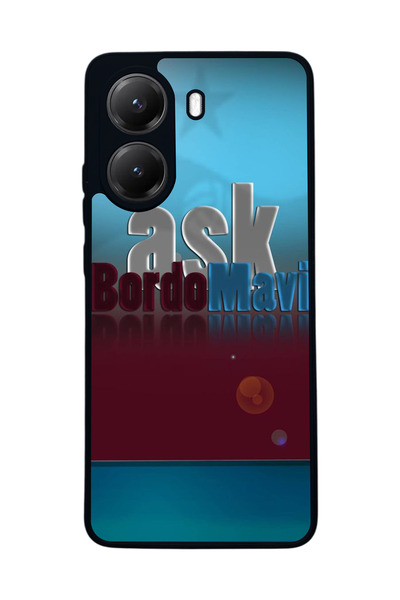 Aksel Kılıf غطاء حماية متوافق مع هاتف شاومي بوكو X7 برو، مطبوع، أسود غير لامع...