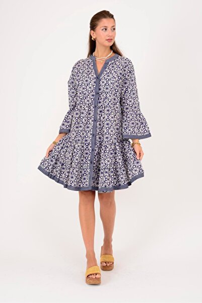 Park Moda AN181 MARIN GARNİ DETAILLI DETAILLI ROCHIE SCURTĂ