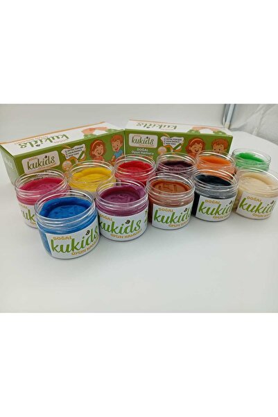 kukids play dough %100 Doğal(Organik) 11 Renk(11x130gr) Oyun Hamuru