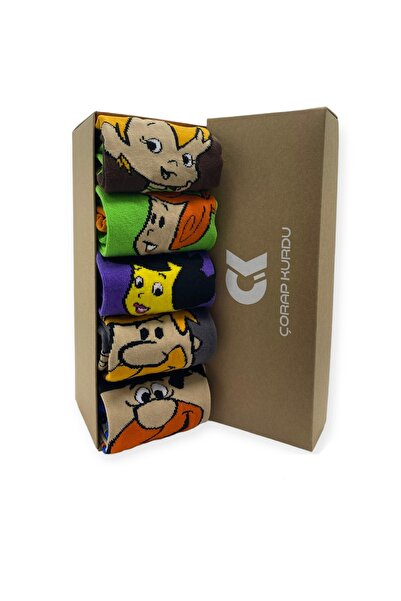 H&N مجموعة من 5 أزواج من الجوارب الملونة المتنوعة للجنسين