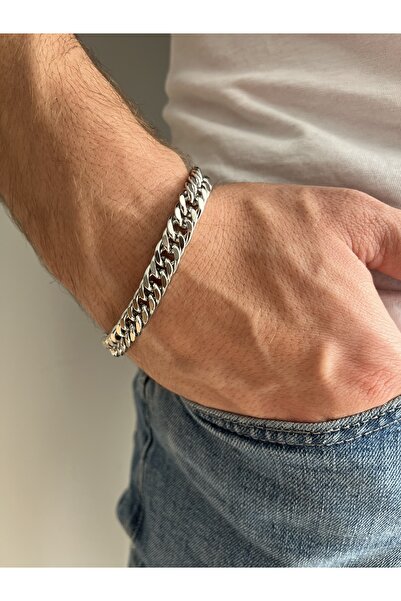 Fynbos Thick Chain Stainless Steel Unisex Silver Bracelet