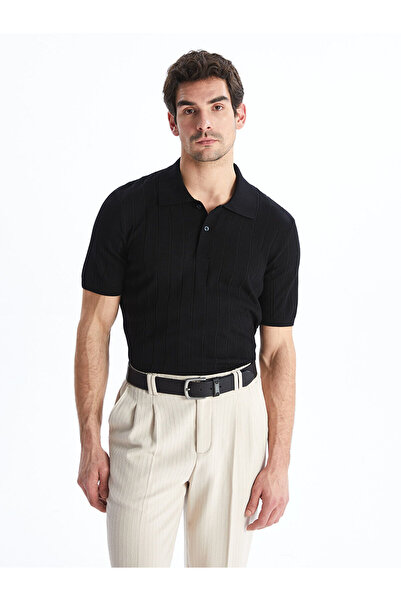 LC Waikiki Ozmarka New Season Polo Neck Short Sleeve Men's Knitwear Sweater