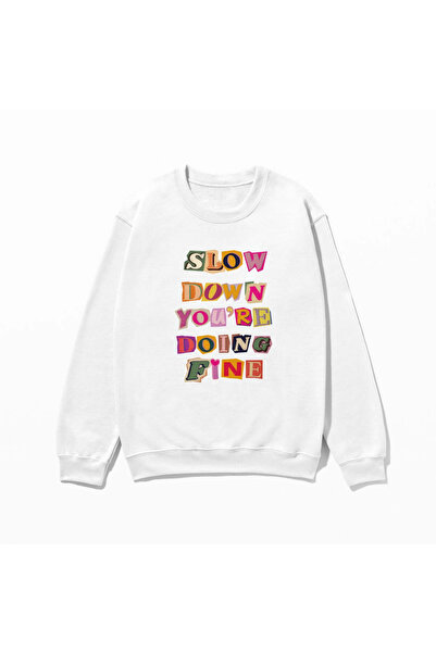 SVART WEAR Fine Swea tricou cu imprimeu 100% bumbac supradimensionat Trendy F...