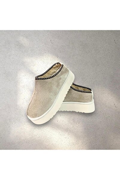 FURIA SHOES Women's Platform Fur Suede Slippers