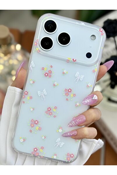 Go Aksesuar Iphone 17 Promax Uyumlu Darbe Önleyici Mat Şeffaf Baskılı Silikon...